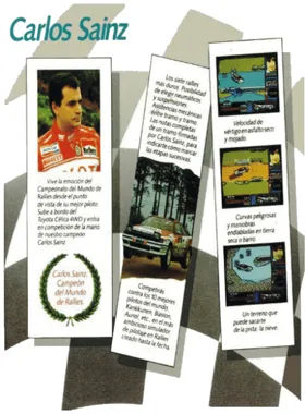 Carlos Sainz (S) (1990) box cover back